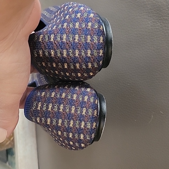 Rothy's The Bow Round Toe Evening Metallic Knit Fabric Ballet Flat - Picture 10 of 12